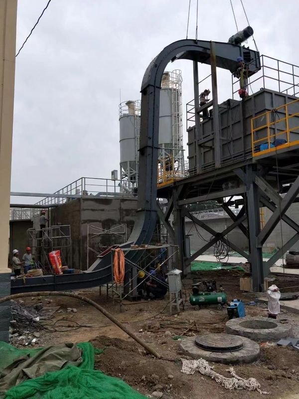 S形刮板輸送機(jī)在山東污水處理廠安裝調(diào)試成功