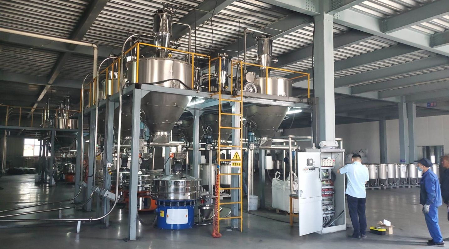 浙江客戶篩分、真空上料、無塵投料輸送生產(chǎn)線